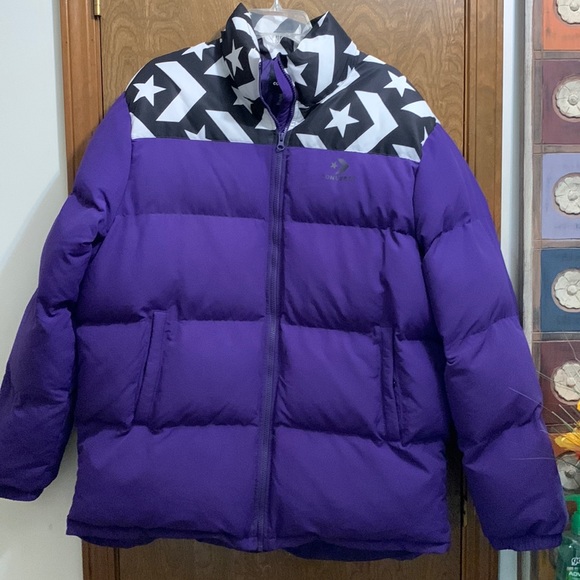 Converse Puffer Jacket Purple Mens Size 2XL NWOT - Picture 1 of 5